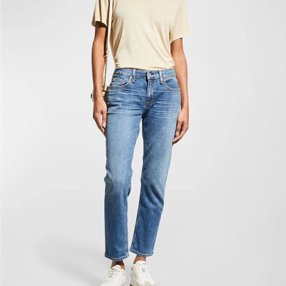 Rag& bone Dre Low-Rise Slim Boyfriend Ankle Jeans size 25 - Picture 1 of 16